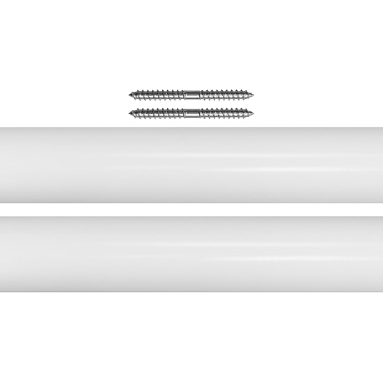 Lumi Home Furnishings Wood 1 3/8 3FT x 2pcs Curtain Rod