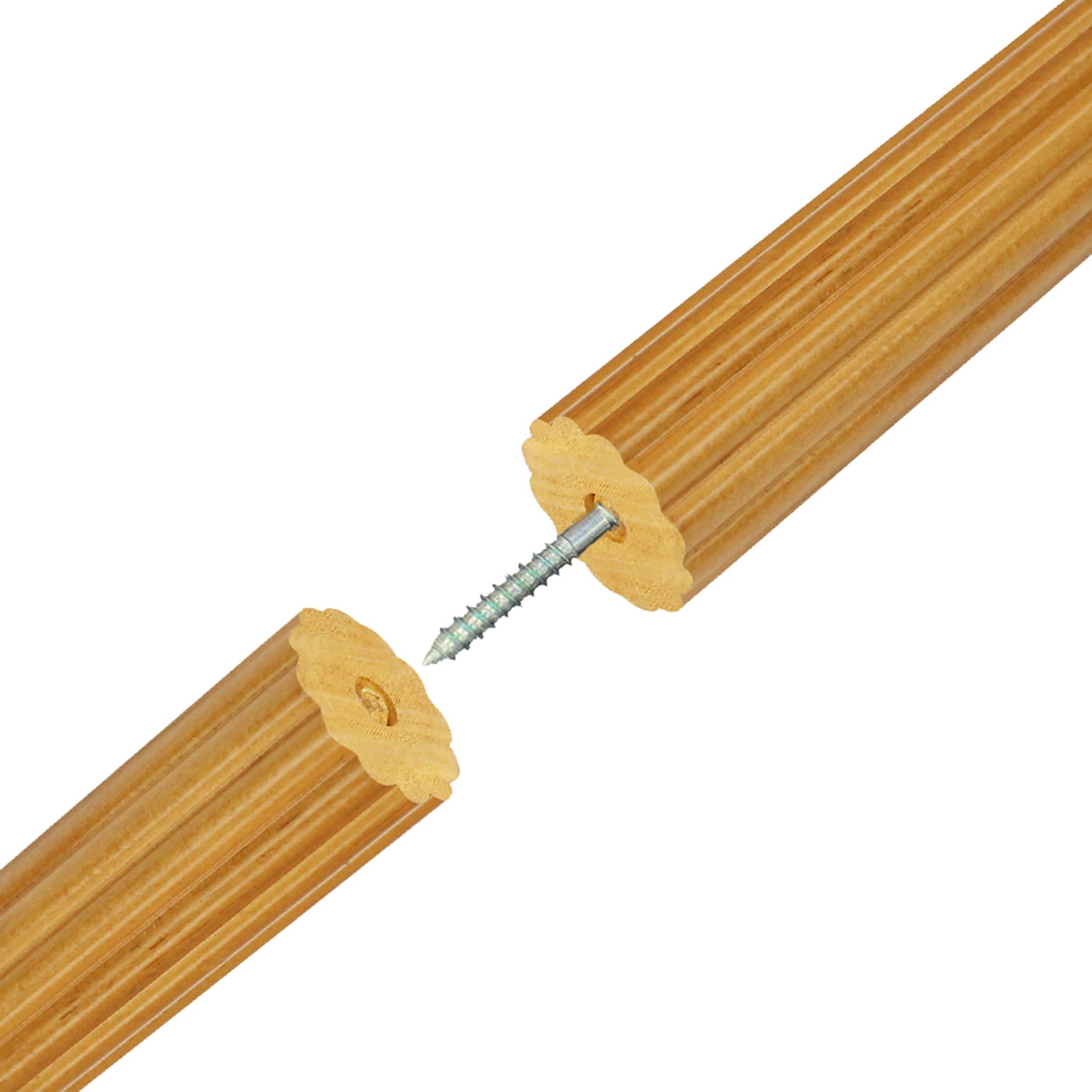 Lumi Home Furnishings Screw 2-pc. Corner Connector