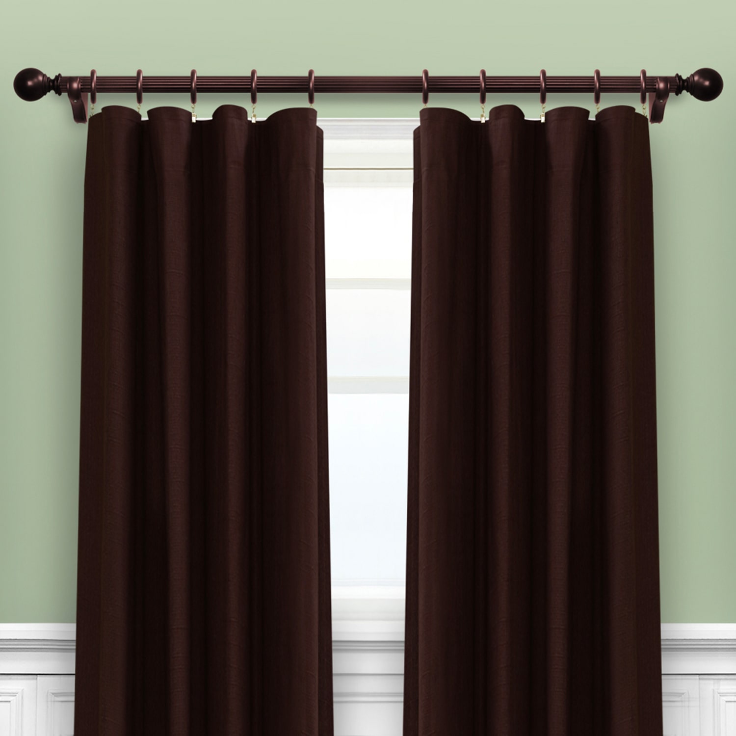 Lumi Home Furnishings Wood 7-pc. Curtain Rings