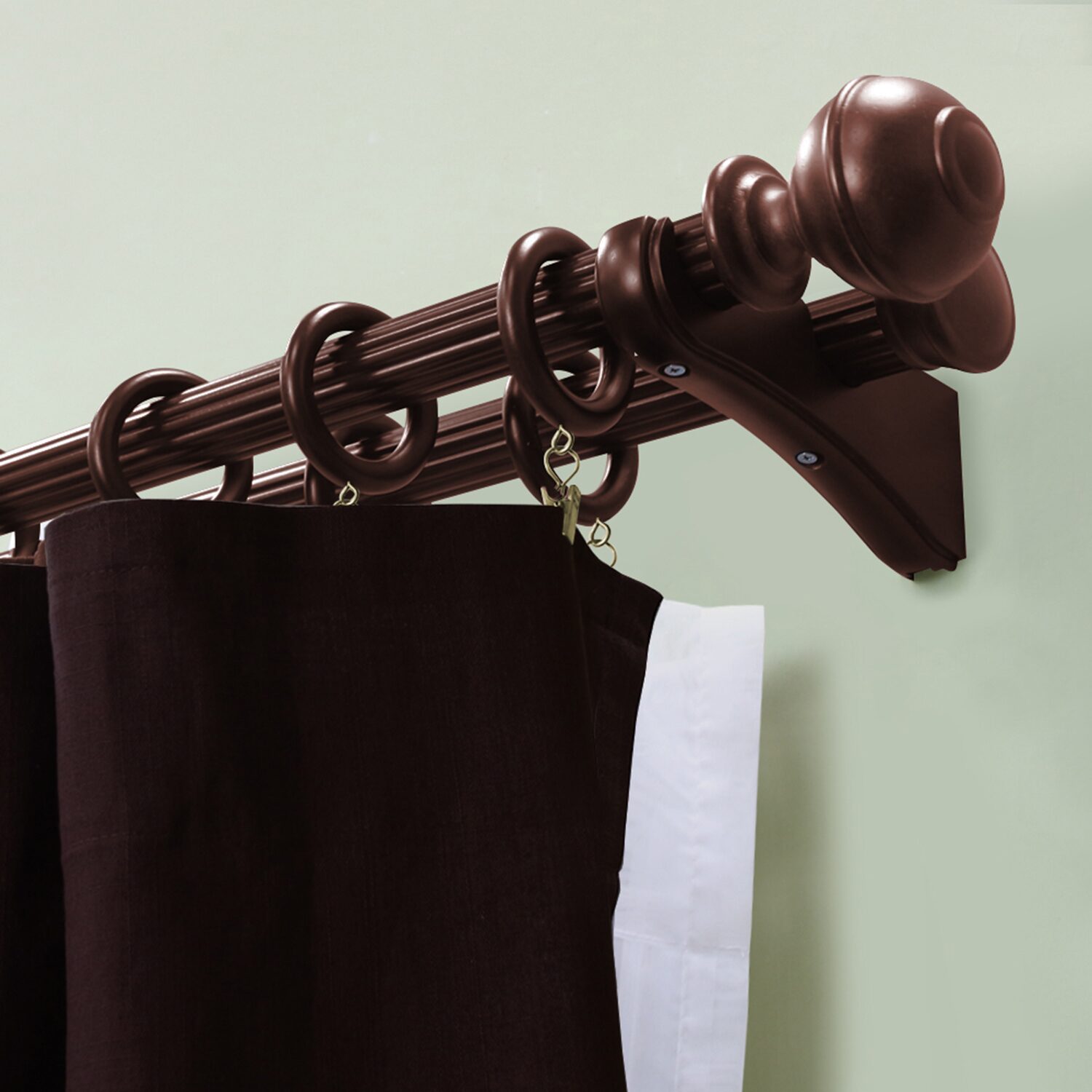 Lumi Home Furnishings Wood 7-pc. Curtain Rings