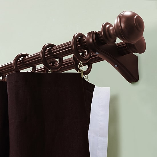 Lumi Home Furnishings Wood 7-pc. Curtain Rings