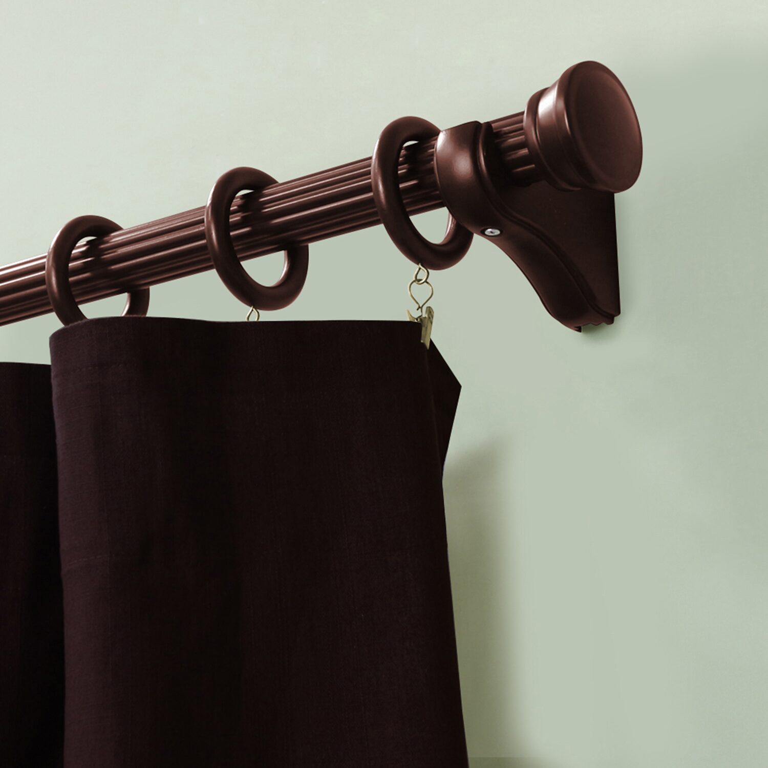 Lumi Home Furnishings Wood 3-pc. Curtain Rod Brackets