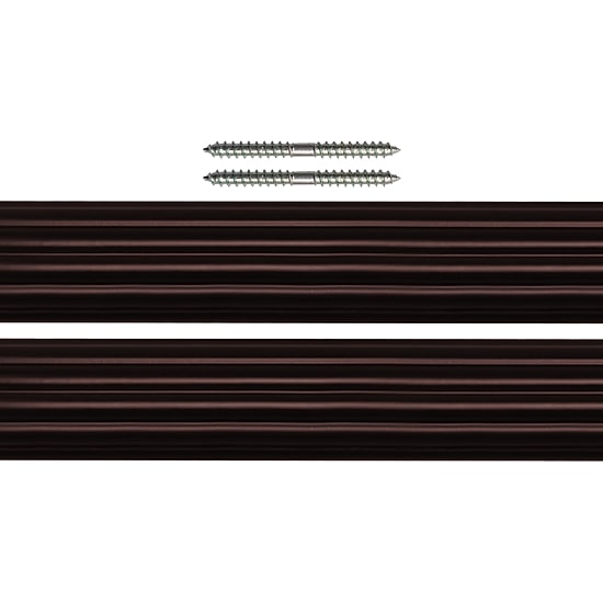 Lumi Home Furnishings Wood 1 3/8 3FT or 4FT x 2pcs Curtain Rod