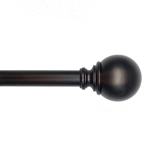 Lumi Home Furnishings Ball 1 IN Curtain Rod