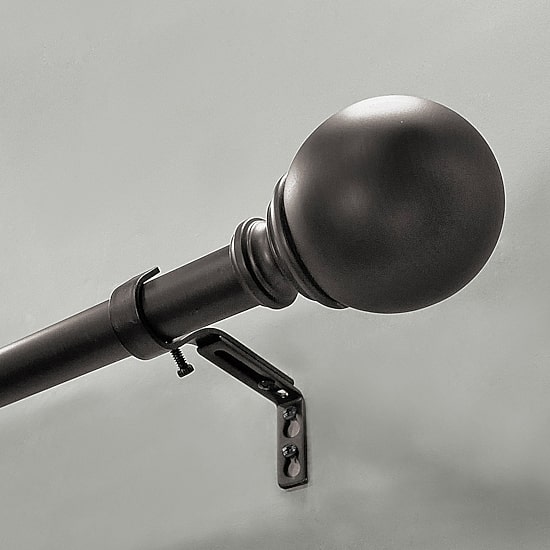 Lumi Home Furnishings Ball 1 IN Curtain Rod