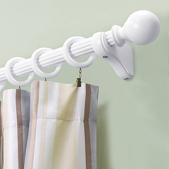 Lumi Home Furnishings Wood 1 3/8 IN Curtain Rod