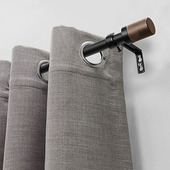 Lumi Home Furnishings Maple Cylinder 3/4 IN Curtain Rod