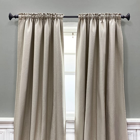 Lumi Home Furnishings Knob 1 IN Curtain Rod