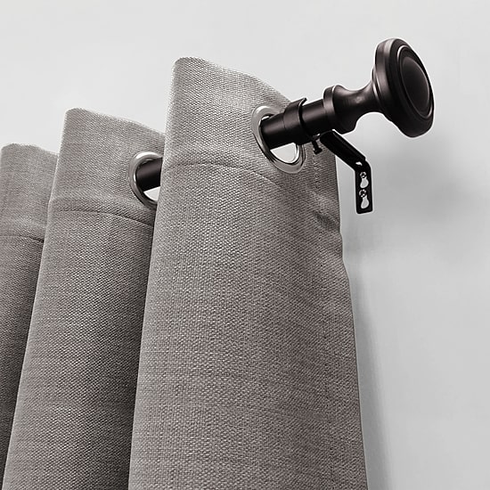 Lumi Home Furnishings Knob 1 IN Curtain Rod