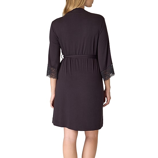 Bali® Breathe Womens Sleepwear Robe with Pockets, Soft Stretch Lace DFD143