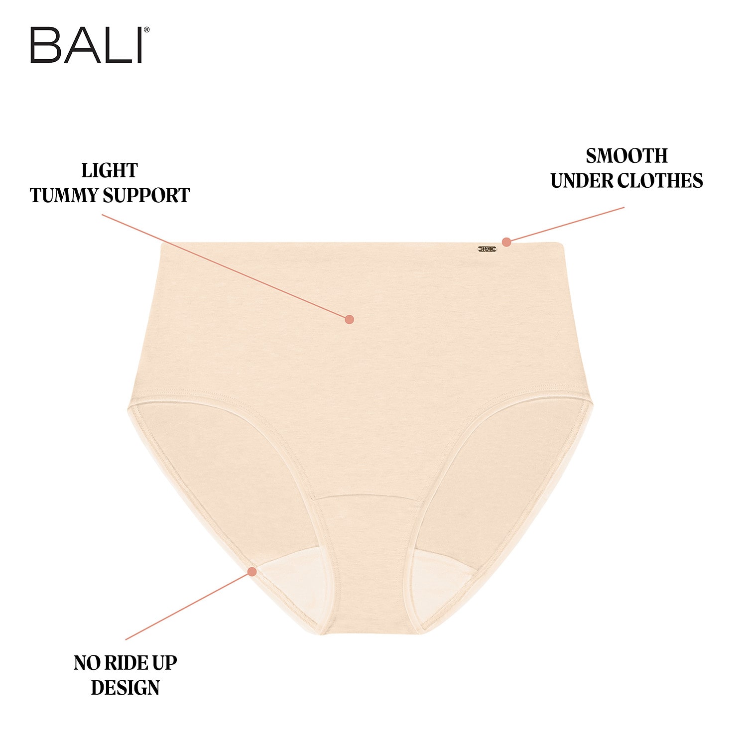 Bali Cotton Womens Brief Panty Dflebf