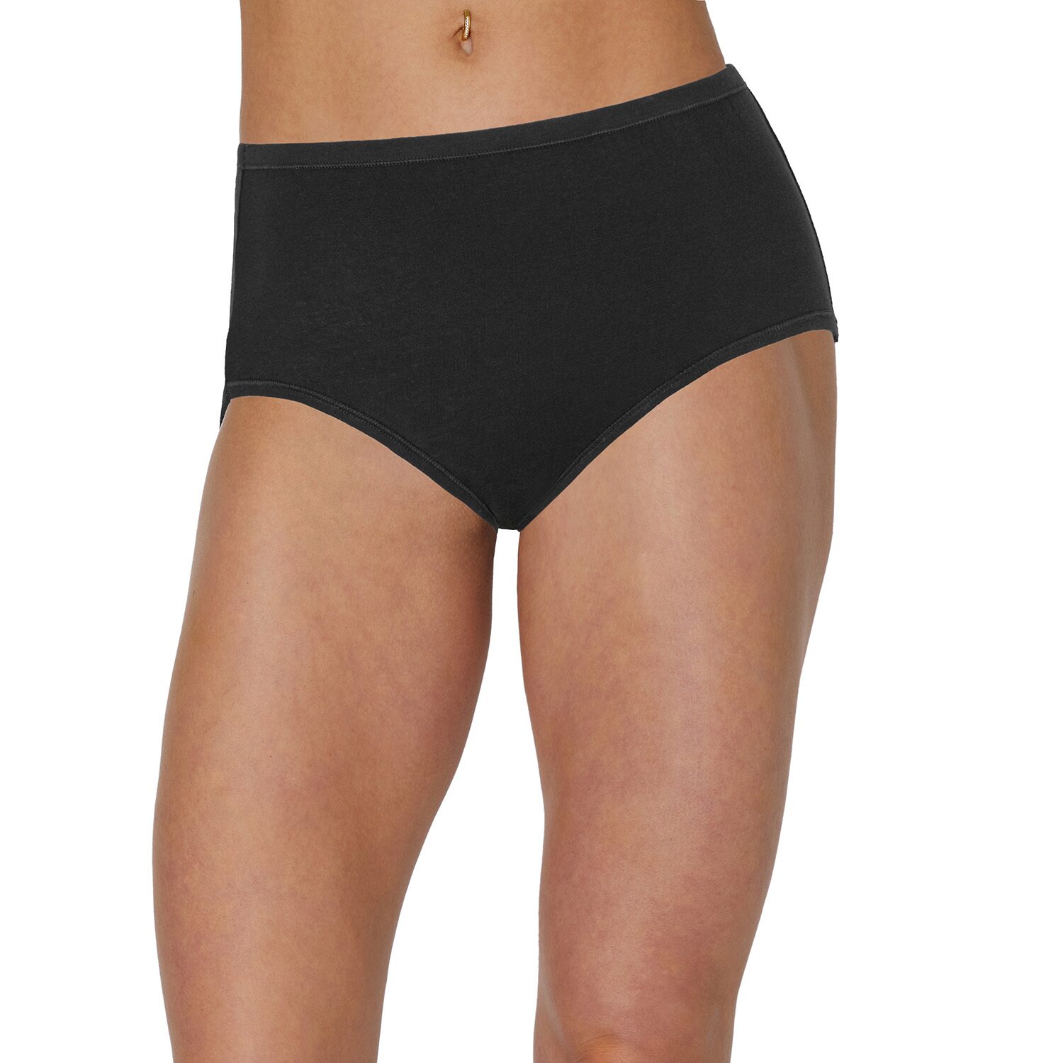 Hanes Ultimate® 5-Pack Pure Comfort High Cut Briefs Panties Underwear 43W5CS