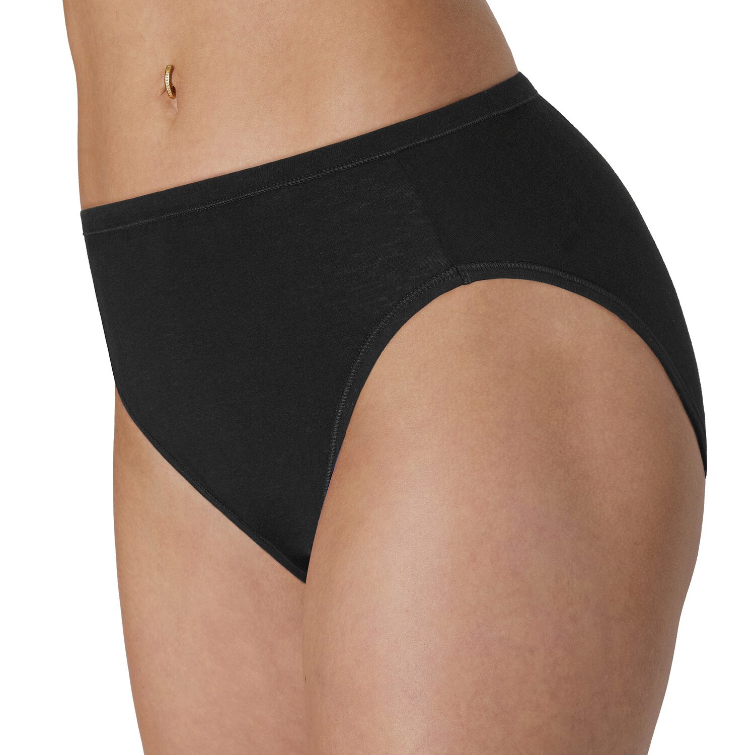 Hanes Ultimate® 5-Pack Pure Comfort High Cut Briefs Panties Underwear 43W5CS