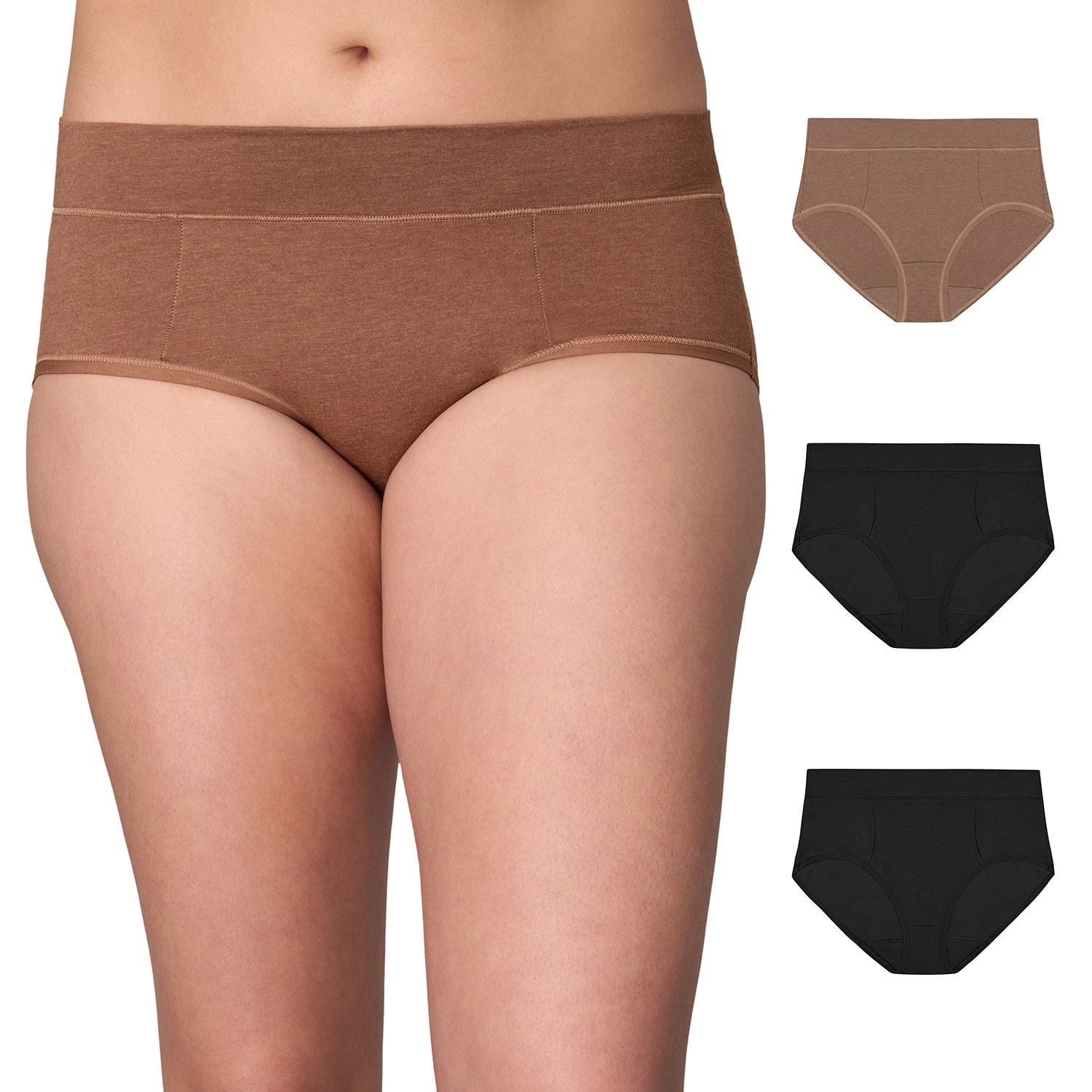 Playtex® Cotton Stretch 3-Pack Tummy Control Moisture-Wicking Hipster Underwear USCSHS