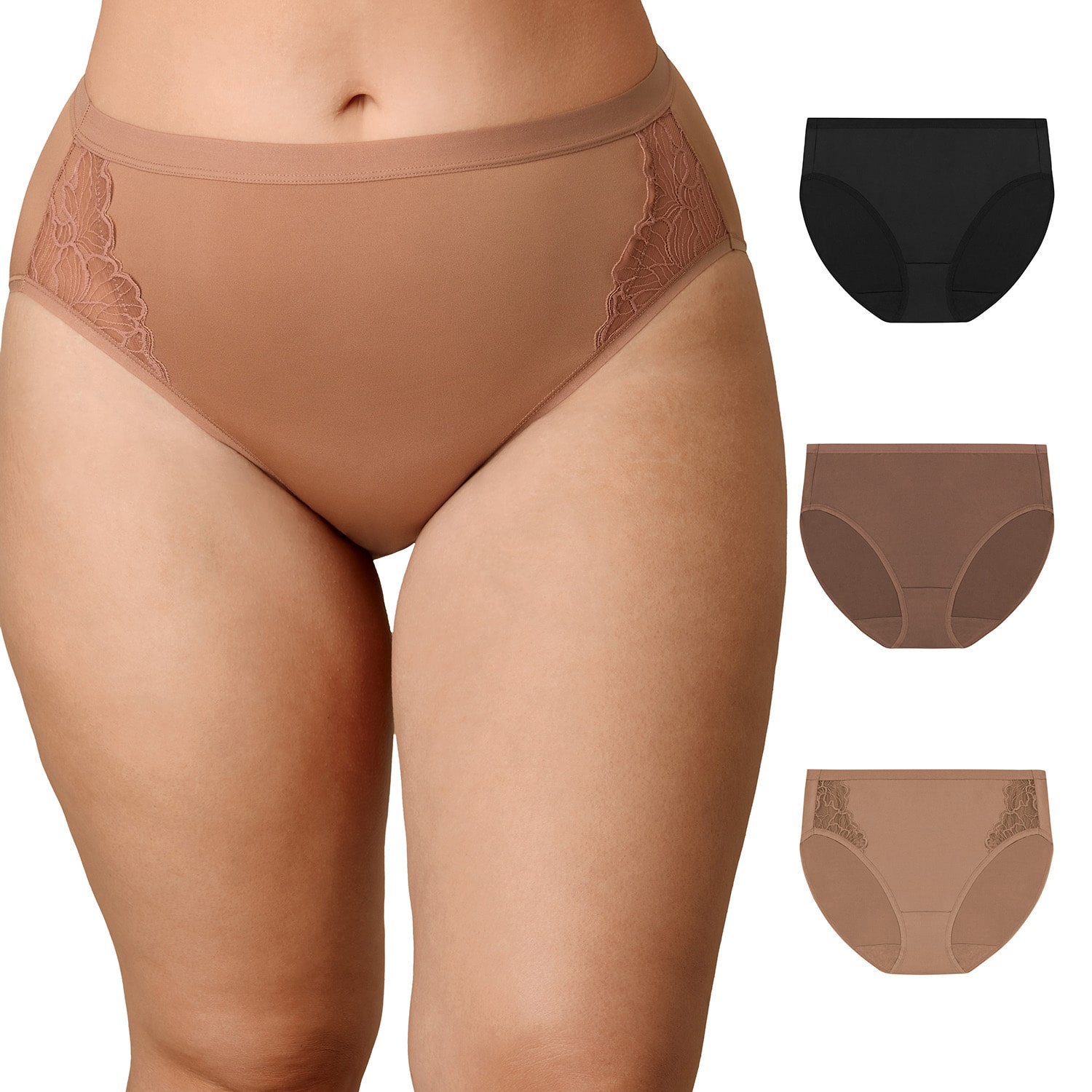 Playtex® Cool Comfort 3-Pack Microfiber High Cut Briefs Underwear US1000