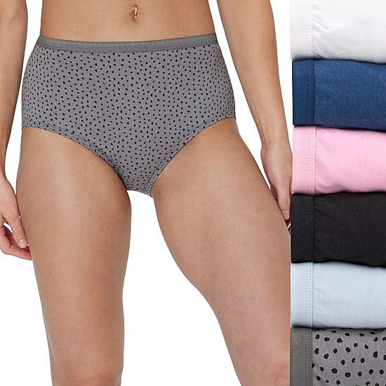  Hanes Ultimate® 6-Pack Breathable Cotton Brief Underwear 40H6CC