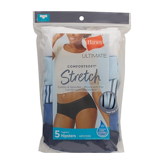 Hanes Ultimate® ComfortSoft Stretch 5-Pack Hipster Underwear 41W5CS