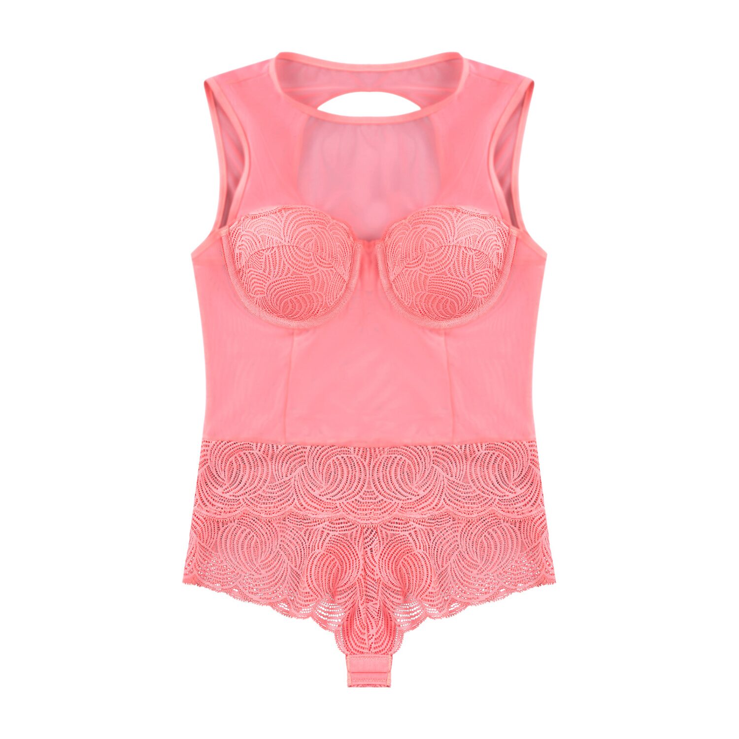 Ilusion Geometric Lace Teddy