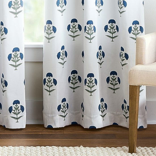Martha Stewart Ayana Back Tab Blackout Set of 2 Curtain Panel