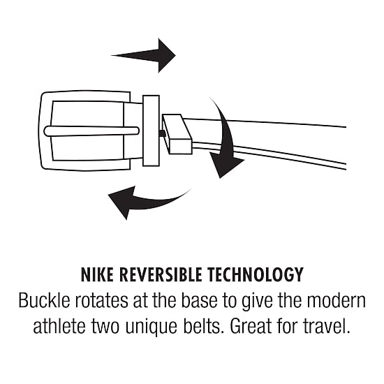 Nike Carbon Fiber Texture Reversible Mens Belt