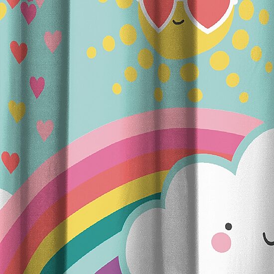 Peri Home Rainbow Flare Shower Curtain