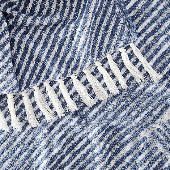 Brooklyn Loom Diagonal Chenille Stripe Throw