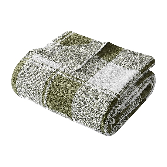 Brooklyn Loom Dusted Plaid Throw