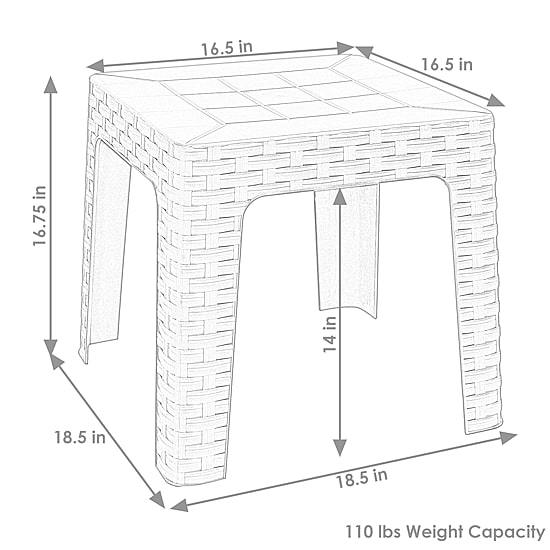 4-pc. Weather Resistant Side Table