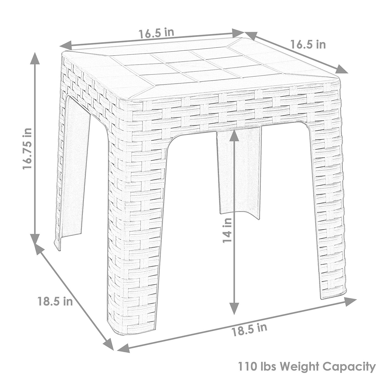 Weather Resistant Side Table