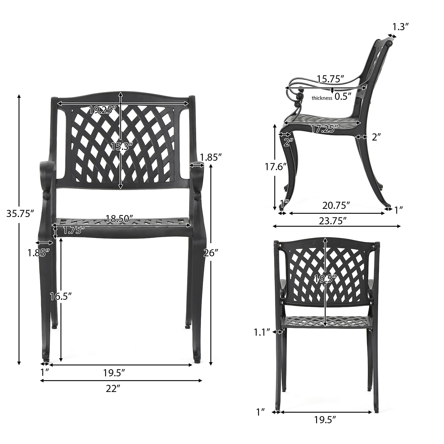 Cayman 7-pc. Rectangular Dining Set