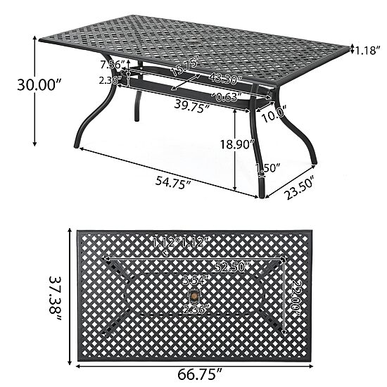 Cayman 7-pc. Rectangular Dining Set