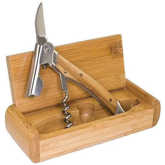 Picnic Time® Elan  Deluxe Corkscrew In Bamboo Box