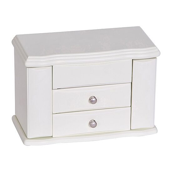 Mele and Co  Angelica Musical Ballerina White Jewelry Box