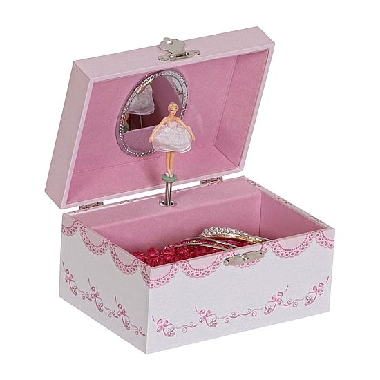 Mele and Co Clarice Musical Ballerina Pink Jewelry Box