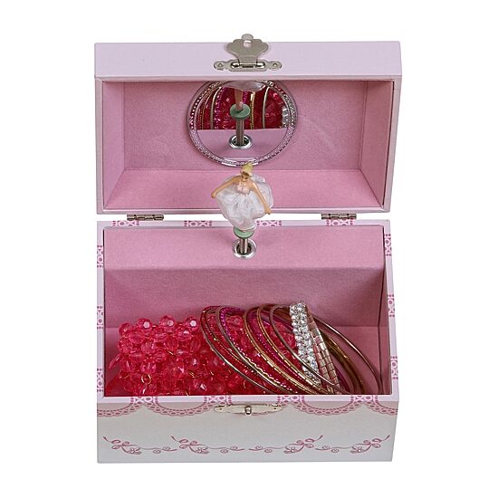 Mele and Co Clarice Musical Ballerina Pink Jewelry Box