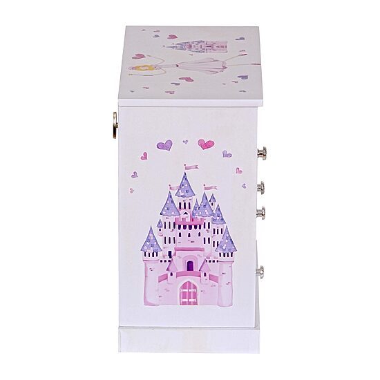 Mele and Co Adalyn Musical Ballerina Pink & White Jewelry Box