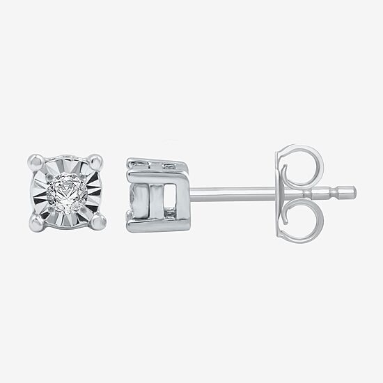 YES, PLEASE! 1/10 CT.T.W. Natural Diamond Hoop and Stud Earring Set in Gold Over Sterling Silver
