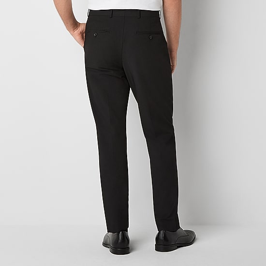 J. Ferrar Ultra Comfort Mens Stretch Fabric Slim Fit Flat Front Suit Pant