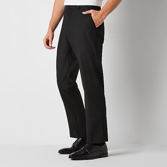 J. Ferrar Ultra Comfort Mens Stretch Fabric Slim Fit Flat Front Suit Pant