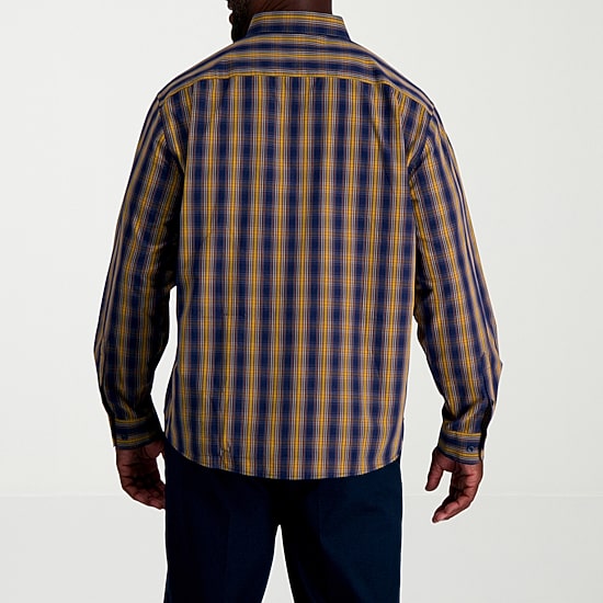 Haggar Mens Long Sleeve Regular Fit Big and Tall Button-Down Shirt