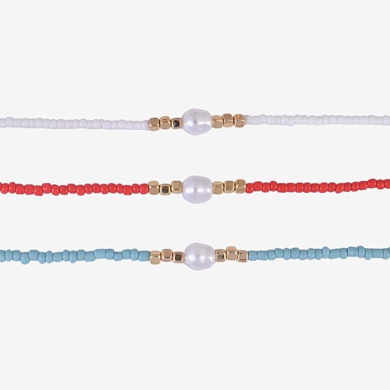 Arizona Gold Tone Womens 3-pc. Necklace Set