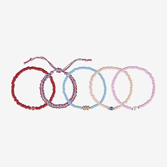 Arizona Gold Tone Womens 5-pc. Bracelet Set