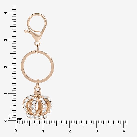 Juicy By Juicy Couture Gold Tone Crown Key Chain