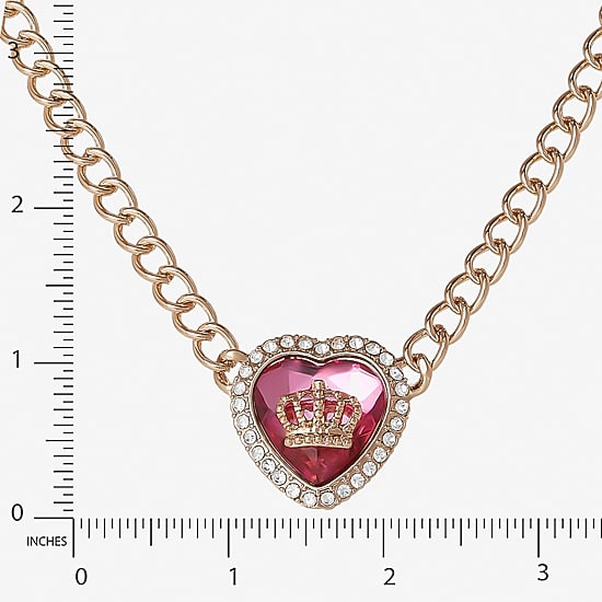 Juicy By Juicy Couture Gold Tone Halo Womens 16 Inch Collar Necklace