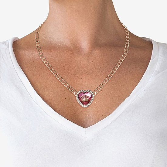 Juicy By Juicy Couture Gold Tone Halo Womens 16 Inch Collar Necklace