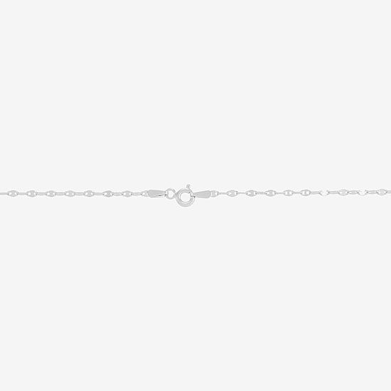 Silver Addiction Womens Sterling Silver Heart 17 Inch Pendant Necklace