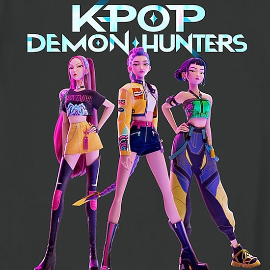 Little & Big Kid Girls Crew Neck Short Sleeve Regular Fit KPOP Demon Hunters Graphic T-Shirt
