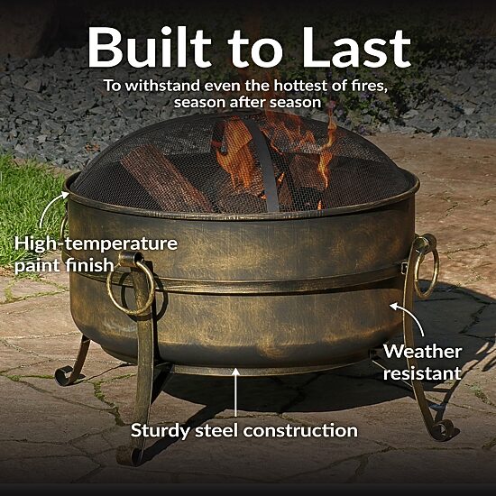 Sunnydaze Collection Weather Resistant Fire Pit