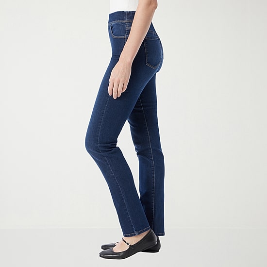 Gloria Vanderbilt Amanda Womens High Rise Stretch Fabric Slim Fit Jean