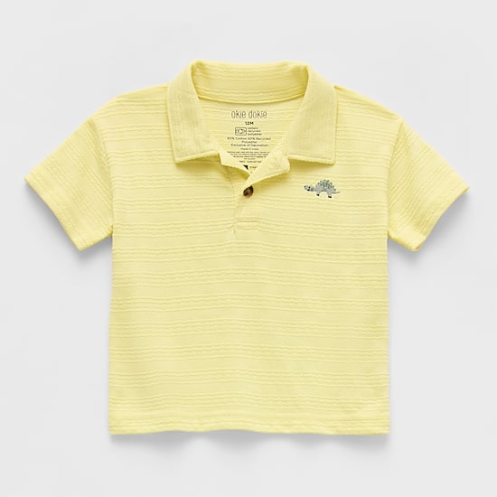 Okie Dokie Baby Boys Short Sleeve Regular Fit Polo Shirt